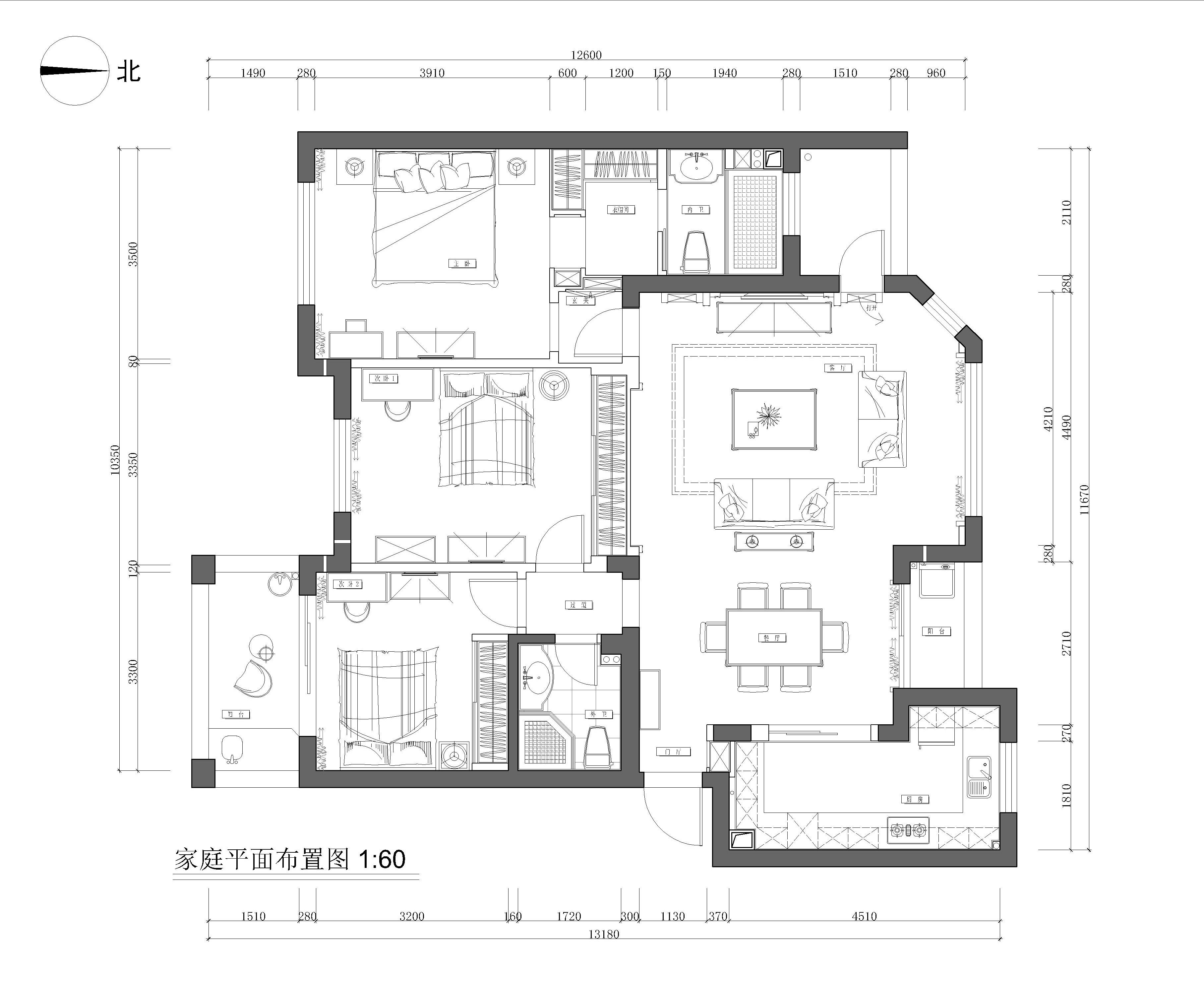 本案位于绿城桂花城,法式风格小洋楼的毛坯房,共有三室两厅一厨二卫